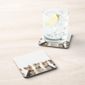 Identische Hunde, die zusammen sitzen Untersetzer (Rechte Seite)