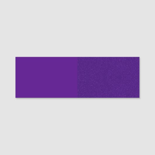 Identische Markierung für zwei Lila Glitzer Namensschild (Vorderseite)