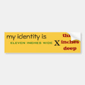 Identität Autoaufkleber (Vorne)