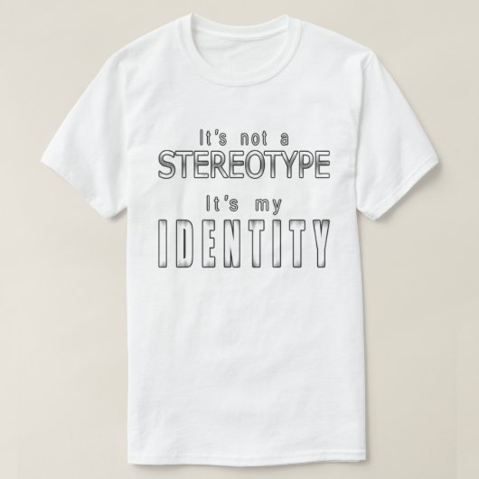 "Identität" (HELL) T-Shirt (Design vorne)