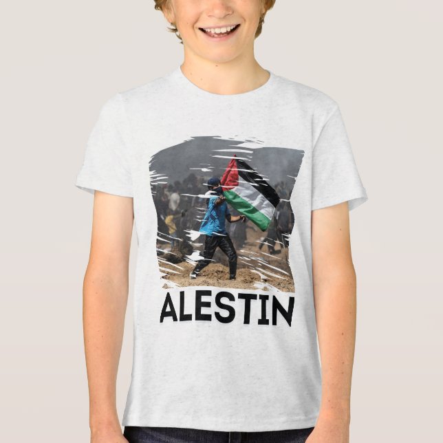Identität, Kampf und Freiheit Tri-Blend Shirt (Vorderseite)