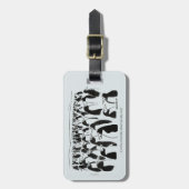 Identitäts-Diebstahl Gepäckanhänger (Vorderseite vertikal)