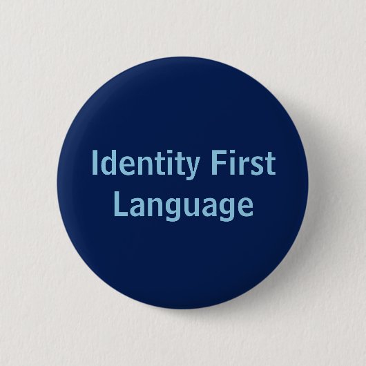 Identitäts-erste Sprache Button (Vorderseite)