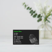 Identitäts-Schutz-Visitenkarten Visitenkarte (Stehend Vorderseite)