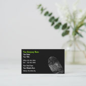 Identitäts-Visitenkarten Visitenkarte (Stehend Vorderseite)