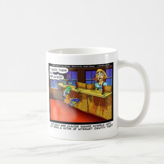 Identitätsdiebstahl Funny Geschenke T-Shirts & Sam Kaffeetasse (Rechts)