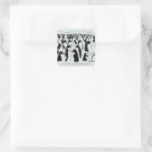 Identitätsdiebstahl Quadratischer Aufkleber (Tasche)