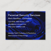 Identitätsdiebstahl und Datensicherheit  Visitenkarte (Vorderseite)