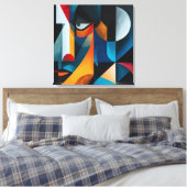 Identitätsfragmente Leinwanddruck (Insitu (Schlafzimmer))