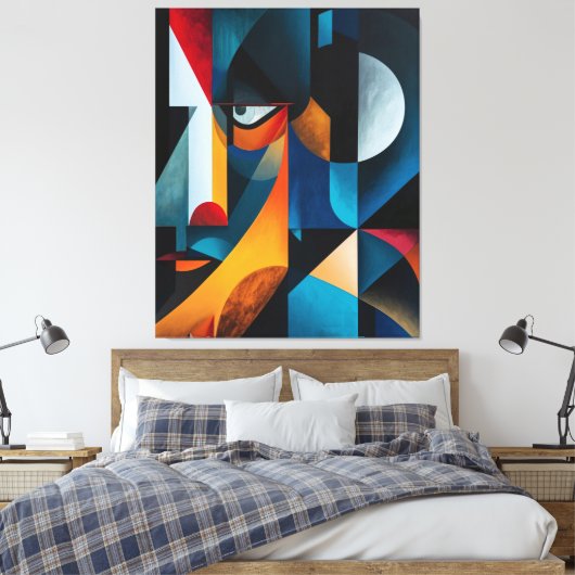 Identitätsfragmente Leinwanddruck (Insitu (Schlafzimmer))