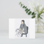 Identitätskrise Postkarte (Stehend Vorderseite)