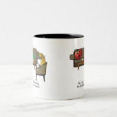 Identitätskrise, Tomate sieht Psychiater Zweifarbige Tasse (Mittel)