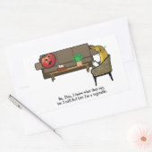 Identitätskrise, Tomatensüge Psychiater Rechteckiger Aufkleber (Umschlag)