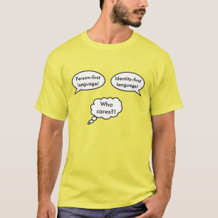 Identitätsredeblasen für Personen T-Shirt