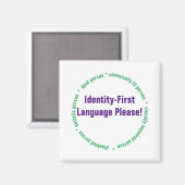 Identitätssprache Magnet (Vorderseite/Rückseite)