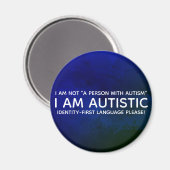 Identity-First-Autistic Magnet (Vorderseite/Rückseite)