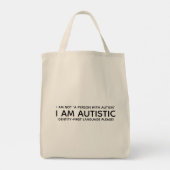 Identity-First-Autistic Tragetasche (Rückseite)