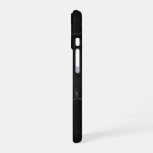 Identity Tech Black Marble Phone Case Custom iPhone 16 Hülle (Linke Seite)