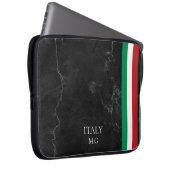 Identity Tech Custom Black Marble Laptop Sleeve (Vorne Rechts)