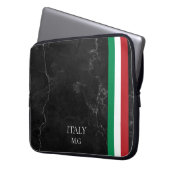 Identity Tech Custom Black Marble Laptop Sleeve (Vorderseite Links)