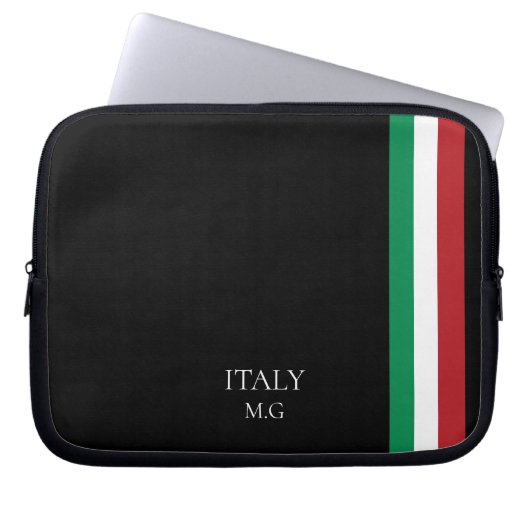 Identity Tech Custom Minimal Black Laptop Sleeve I (Vorderseite)