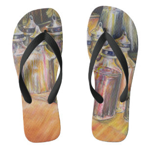 Ideographie des Goldenen Lichts Badesandalen