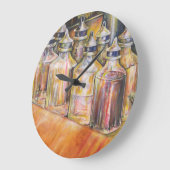 Ideography of Golden Light Große Wanduhr (Winkel)