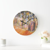 Ideography of Golden Light Große Wanduhr (Zuhause)