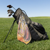 Ideologie des goldenen Lichts Golfhandtuch (Gras)