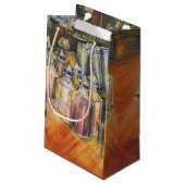 Ideologie des goldenen Lichts Kleine Geschenktüte (Rückseite Schrägansicht)