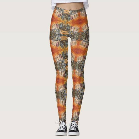 Ideologie des goldenen Lichts Leggings (Vorderseite)