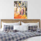 Ideologie des goldenen Lichts Leinwanddruck (Insitu (Schlafzimmer))