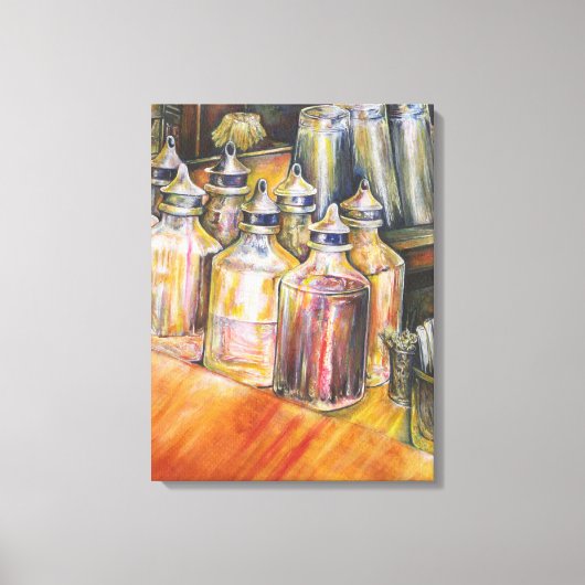 Ideologie des goldenen Lichts Leinwanddruck (Vorderseite)