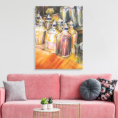 Ideologie des goldenen Lichts Leinwanddruck (Insitu (Wohnzimmer))