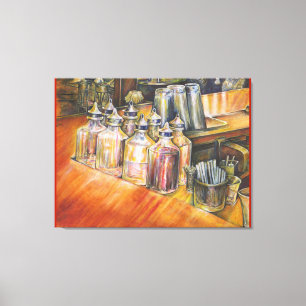 Ideologie des goldenen Lichts Leinwanddruck