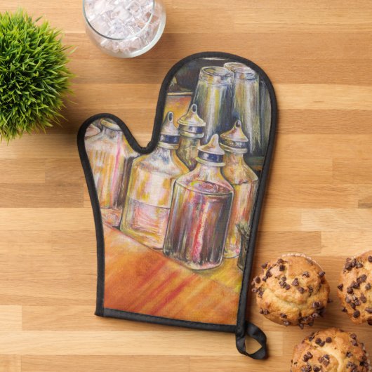 Ideologie des goldenen Lichts. Ofenhandschuh (Oben unten)