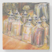 Ideologie des goldenen Lichts Steinuntersetzer (Vorderseite)