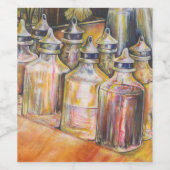 Ideologie des goldenen Lichts Weinetikett (Einzelnes Label)