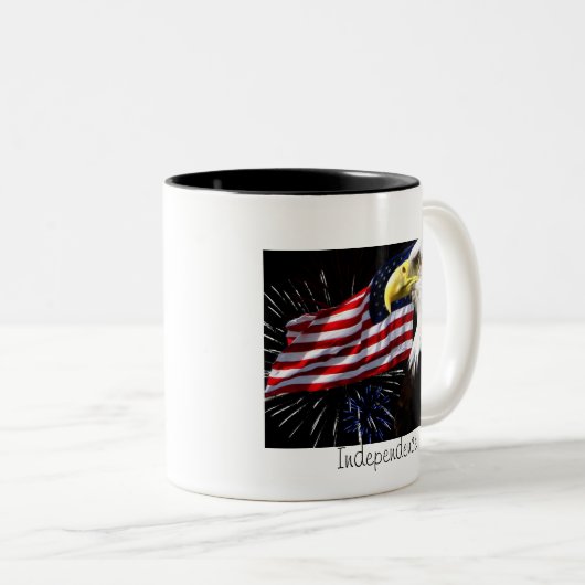 Idependence Zweifarbige Tasse (VorderseiteRechts)