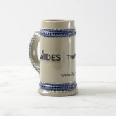 IDES deutsches Bier Stein Bierglas (Vorderseite Links)