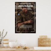 IDF Soldier liest Torah Poster (Küche)