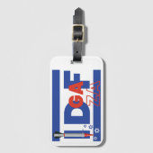 IDF und IDGAF-Konzept israelischer palästinensisch Gepäckanhänger (Vorderseite Vertikal)