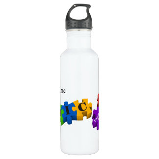 IDIC15 Multicolor Puzzle individuell anpassen Trinkflasche