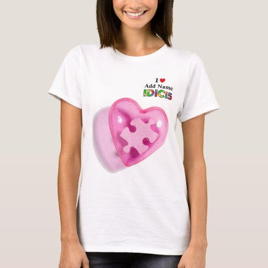 IDIC15 Womens Shirt Pink Heart Customize (Vorderseite)