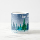 Idillyc Serene Whimsical Magical Snow Landschaft Kaffeetasse (Mittel)