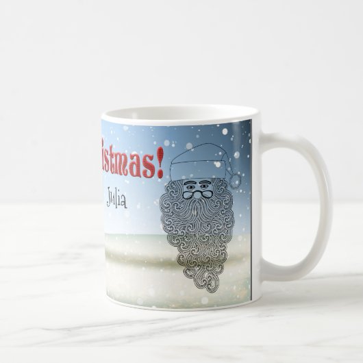 Idillyc Serene Xmas Magischer Schnee Funny Santa Kaffeetasse (Rechts)
