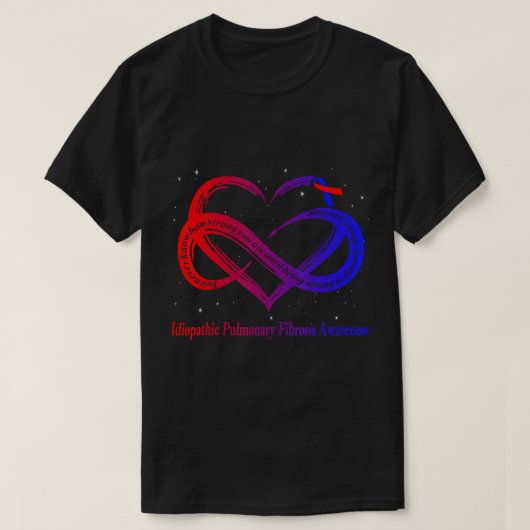 Idiopathic Pulmonary Fibrosis Warrior T-Shirt (Design vorne)