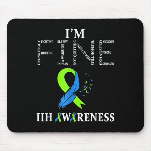 Idiopathische intrakranielle Hypertonie Bewusstsei Mousepad (Vorne)