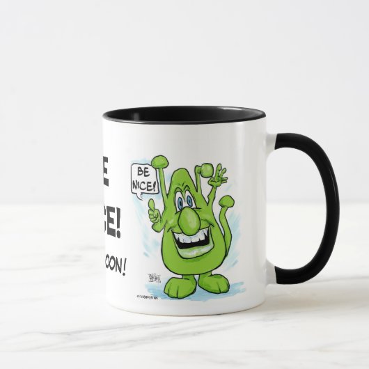 Idiot-BeNice Tasse 15oz (Rechts)