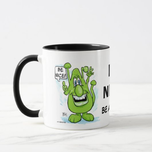 Idiot-BeNice Tasse 15oz (Links)